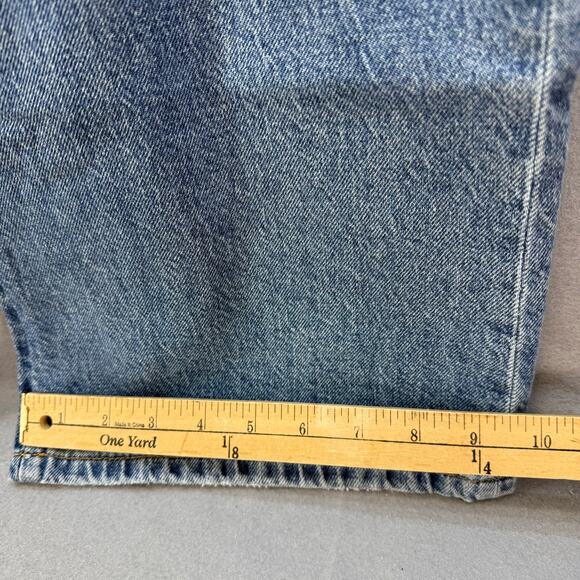 Lucky Legend Jeans Women's 18/34R Blue Easy Rider Boot Peace Sign Patch NWT - Picture 15 of 16